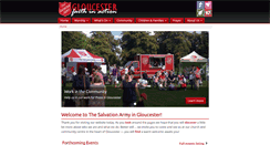 Desktop Screenshot of gloucestersalvationarmy.org.uk