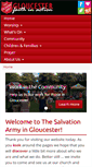 Mobile Screenshot of gloucestersalvationarmy.org.uk